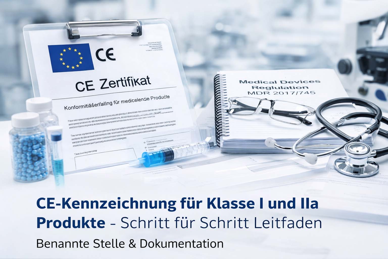 CE-Kennzeichnung Schritt für Schritt für Klasse I und IIa Medizinprodukte mit regulatorischem Ablauf und Dokumentation